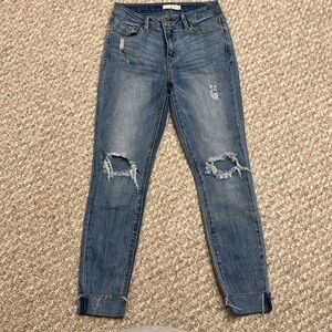 Stylish Blue Skinny Jeans